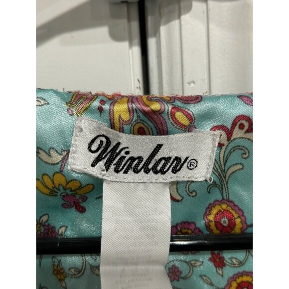 Winlar Womens Floral Caftan One Size Fits Most Polyester Lightweight Boho Roper - Picture 5 of 10